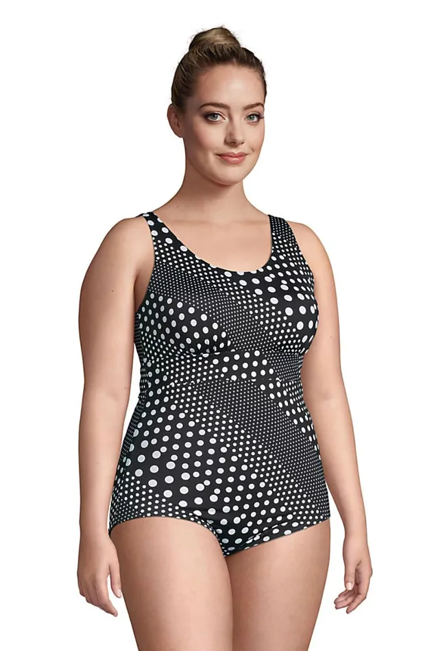 Lands039 End Swimsuits Women Plus Size Chlorine Resistant Scoop Neck Reversible One Piece Swimsuit Black Lands039 End Swimsuits Women Plus Size Chlorine Resistant Scoop Neck Reversible One Piece Swimsuit Black