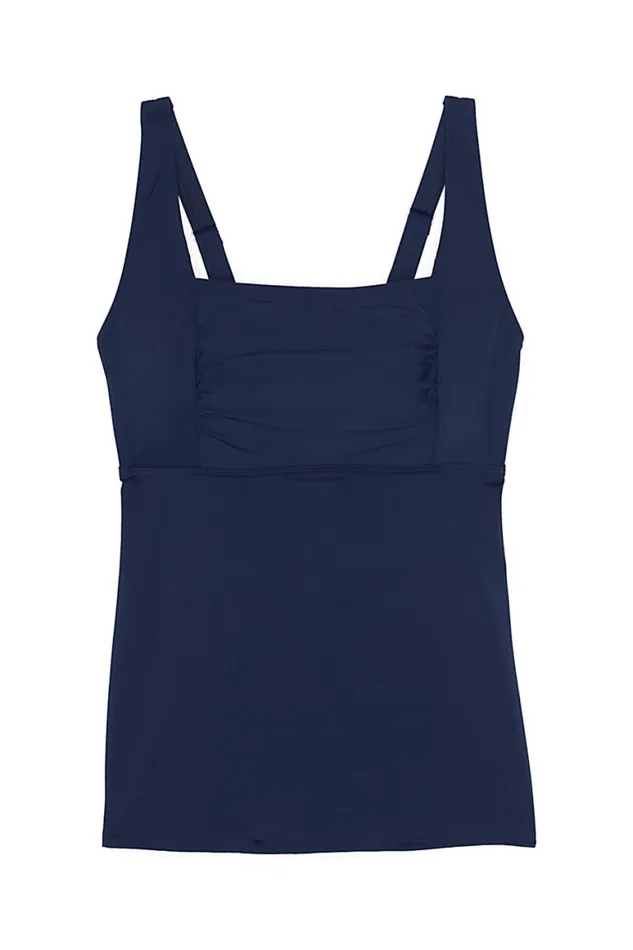 Lands039 End Swimsuits Women Plus Size Dddcup Square Neck Underwire Tankini Top Swimsuit Adjustable Straps Deep Sea Navy Lands039 End Swimsuits Women Plus Size Dddcup Square Neck Underwire Tankini Top Swimsuit Adjustable Straps Deep Sea Navy