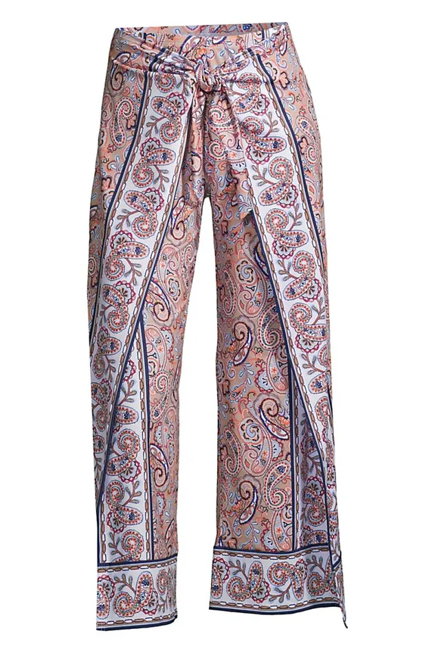 Lands039 End Swimsuits Women Upf 50 Sun Protection Pareo Swim Coverup Pants Clay Bisque Retro Paisley Lands039 End Swimsuits Women Upf 50 Sun Protection Pareo Swim Coverup Pants Clay Bisque Retro Paisley