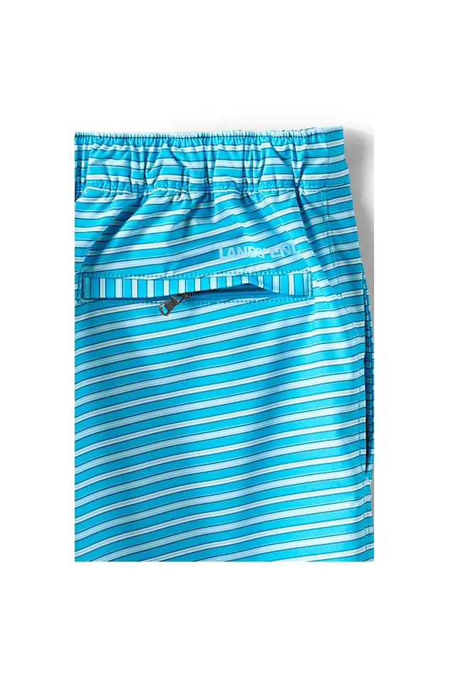 Lands039 End Swimwear Men 7034 Sunset Swim Shorts Turquoise Lands039 End Swimwear Men 7034 Sunset Swim Shorts Turquoise