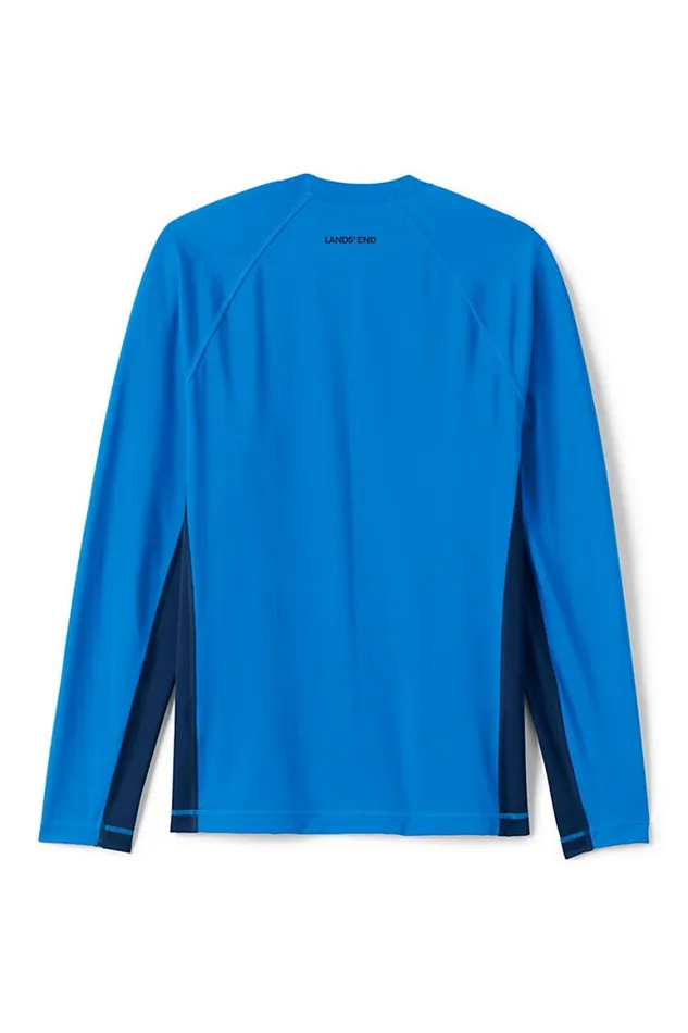 Lands039 End Swimwear Men Long Sleeve Swim Tee Rash Guard Arctic Gray Space Dye Lands039 End Swimwear Men Long Sleeve Swim Tee Rash Guard Arctic Gray Space Dye