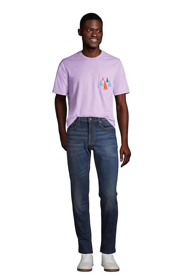Lands039 End TShirts Men Short Sleeve Supert Graphic Pocket Tshirt Signal Flag Pocket
