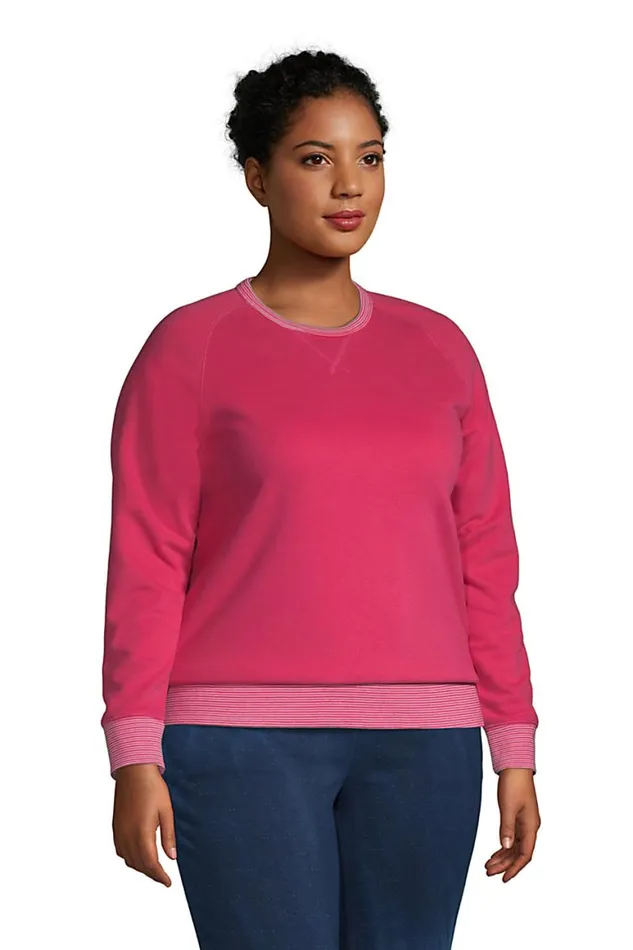 Lands039 End Tops and Tees Women Plus Size Serious Sweats Raglan Sweatshirt Deep Sea Navy Tie Dye Palm Lands039 End Tops and Tees Women Plus Size Serious Sweats Raglan Sweatshirt Deep Sea Navy Tie Dye Palm