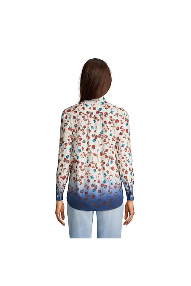 Lands039 End Tunic Tops Women Cotton Boyfriend Fit Long Sleeve Tunic Top Athletic Gold Artisan Plaid Lands039 End Tunic Tops Women Cotton Boyfriend Fit Long Sleeve Tunic Top Athletic Gold Artisan Plaid