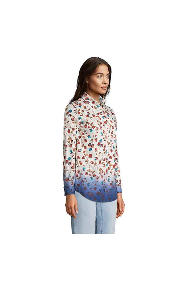 Lands039 End Tunic Tops Women Cotton Boyfriend Fit Long Sleeve Tunic Top Athletic Gold Artisan Plaid Lands039 End Tunic Tops Women Cotton Boyfriend Fit Long Sleeve Tunic Top Athletic Gold Artisan Plaid