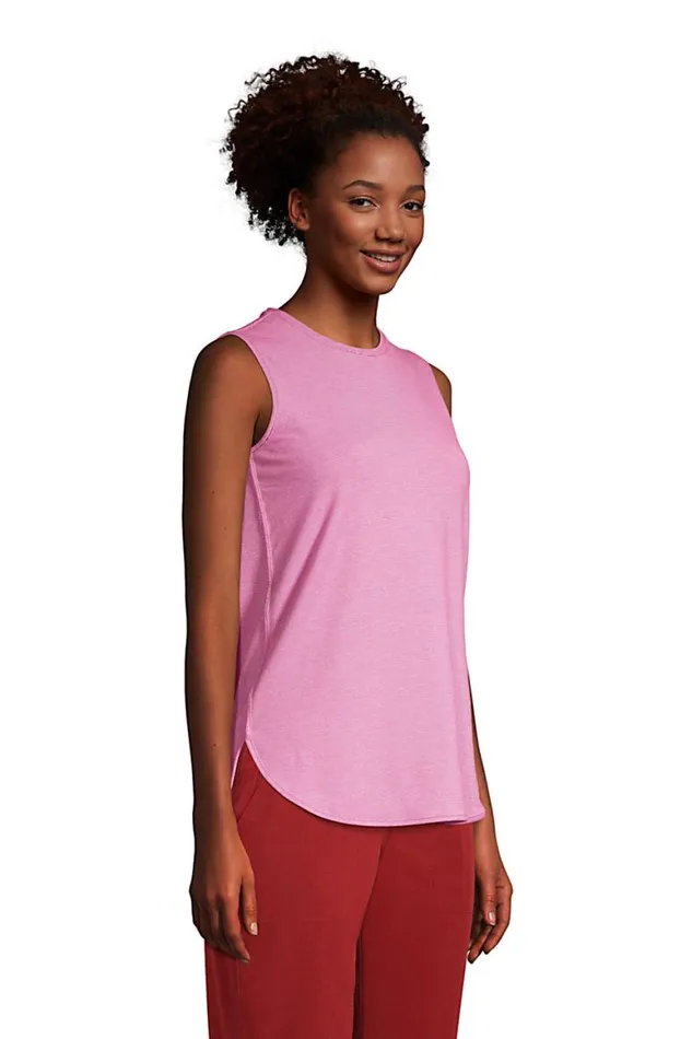 Lands039 End Tunic Tops Women Moisture Wicking Upf Sun Crewneck Tunic Tank Top Soft Tea Rose Pinstripe Lands039 End Tunic Tops Women Moisture Wicking Upf Sun Crewneck Tunic Tank Top Soft Tea Rose Pinstripe