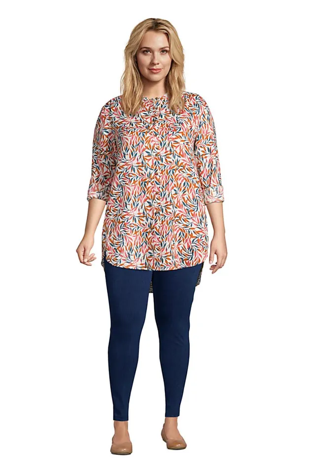 Lands039 End Tunic Tops Women Plus Size Linen Aline Long Sleeve Tunic Top Soft Mojave Rose Lands039 End Tunic Tops Women Plus Size Linen Aline Long Sleeve Tunic Top Soft Mojave Rose