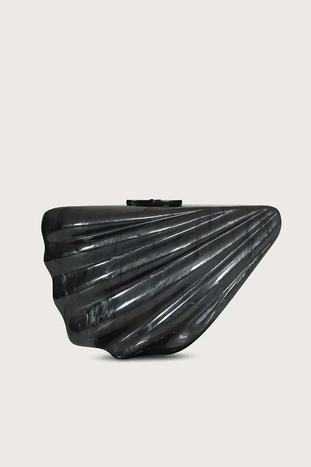 Lavish Alice Clutch Bags LOTTIE Acrylic Shell Clutch Bag In Black Black 8211 Women Lavish Alice Clutch Bags LOTTIE Acrylic Shell Clutch Bag In Black Black 8211 Women