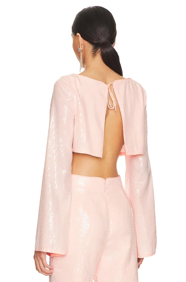 Leighton Sequin Top Champagne Pink Women Lovers and Friends Tops Leighton Sequin Top Champagne Pink Women Lovers and Friends Tops