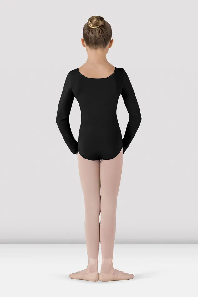Leotards Bloch Children Girls Basic Long Sleeve Leotard Black