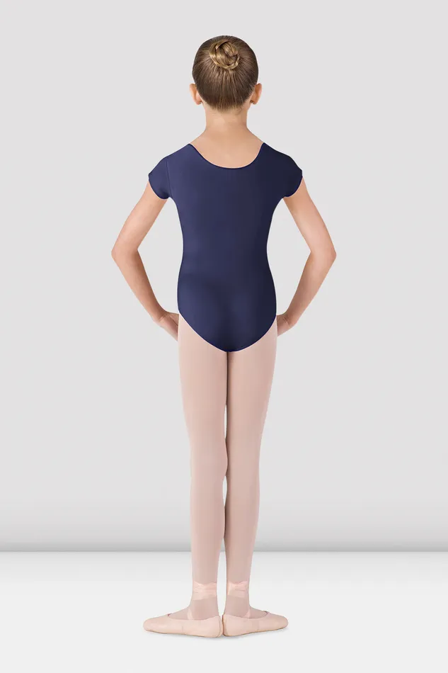 Leotards Children Bloch Girls Dujour Cap Sleeve Leotard Navy