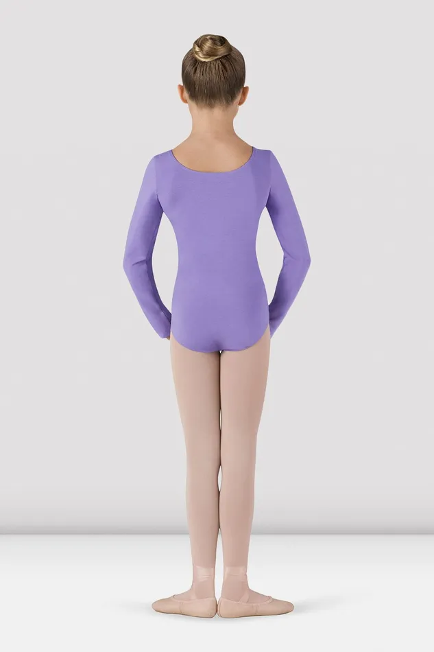 Leotards Girls Basic Long Sleeve Leotard Lavender 8211 Bloch Children