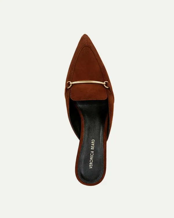 Leslie Suede Mule Cedar Women Veronica Beard Shoes Leslie Suede Mule Cedar Women Veronica Beard Shoes