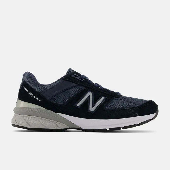 Lifestyle MADE in USA 990v5 Core Navy with Silver New Balance Women