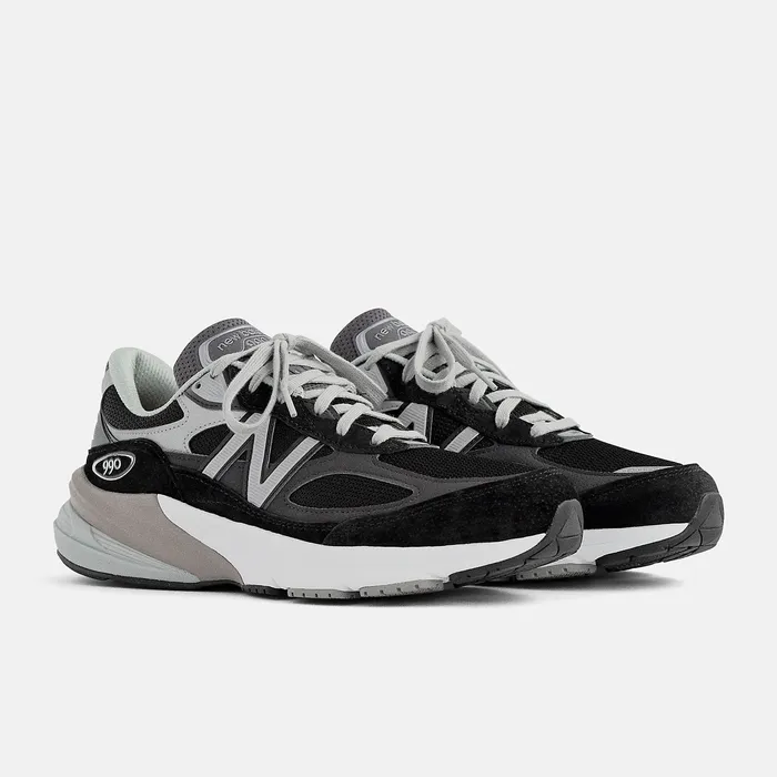 Lifestyle Women New Balance Made in USA 990v6 Black with White