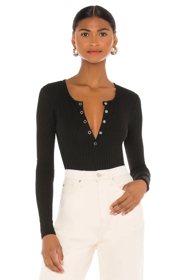 Lina Bodysuit Black Women Lovers and Friends Tops