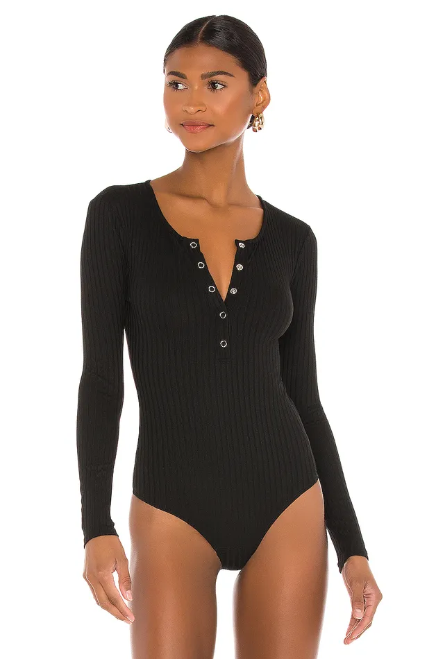 Lina Bodysuit Black Women Lovers and Friends Tops