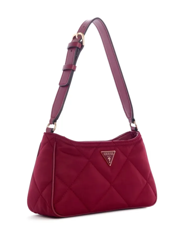 Little Bay Quilted Shoulder Bag Red Women Handbags GUESS Little Bay Quilted Shoulder Bag Red Women Handbags GUESS