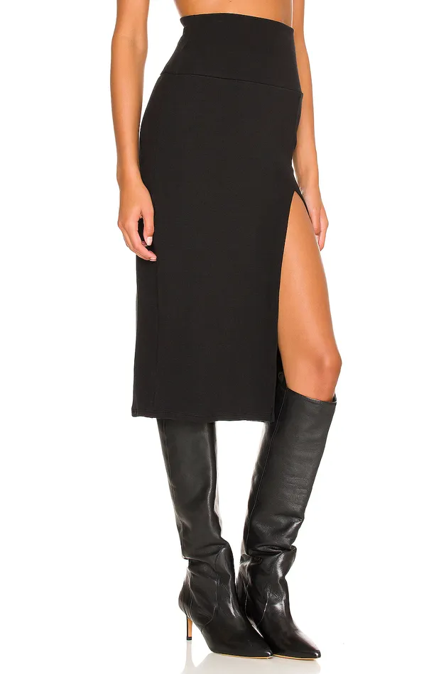 Liv Midi Skirt Black Women Lovers and Friends Skirts Liv Midi Skirt Black Women Lovers and Friends Skirts