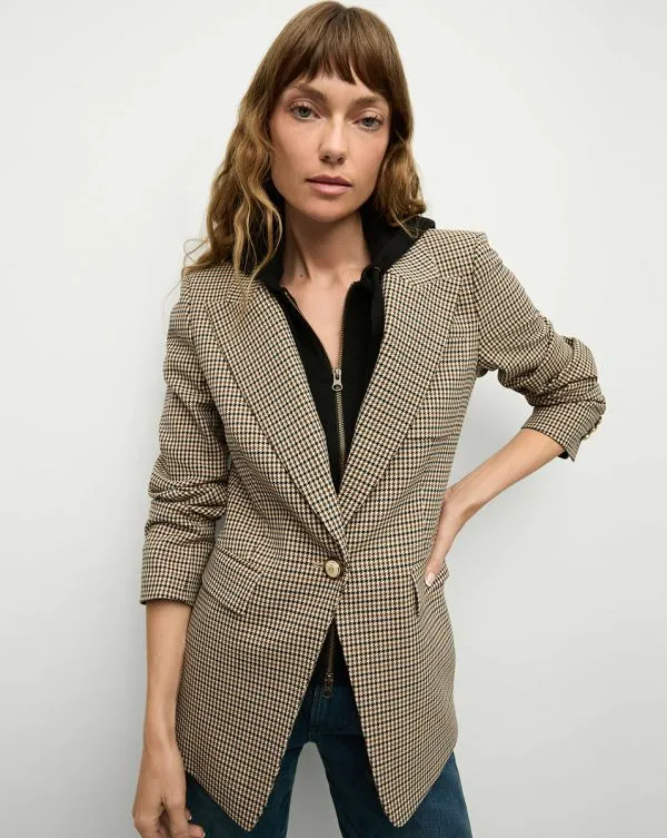 Livvy Houndstooth Dickey Jacket Sandandblack Women Veronica Beard Jackets and Outerwear Livvy Houndstooth Dickey Jacket Sandandblack Women Veronica Beard Jackets and Outerwear