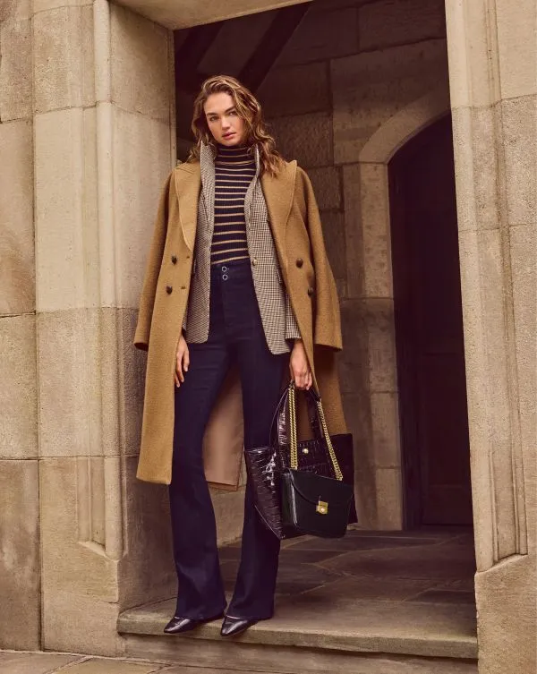 Livvy Houndstooth Dickey Jacket Sandandblack Women Veronica Beard Jackets and Outerwear