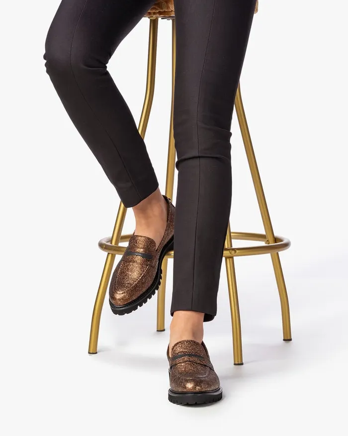 Loafers Women Floris Van Bommel Selsi 0300 Metallicprint