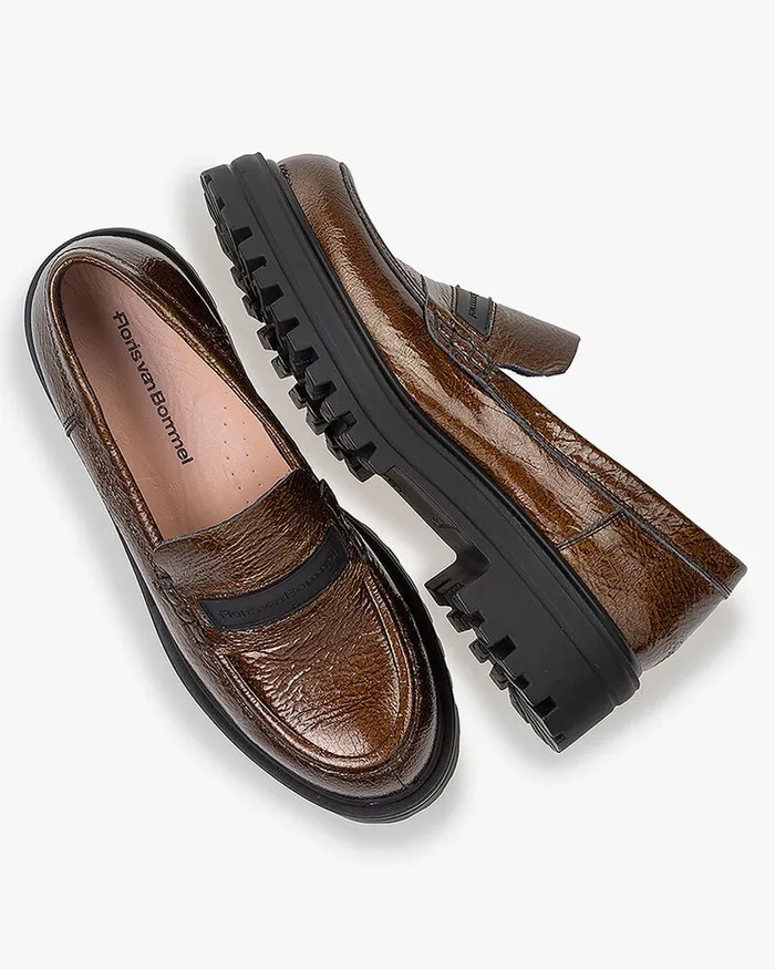Loafers Women Floris Van Bommel Wonki 0503 Patent Leather