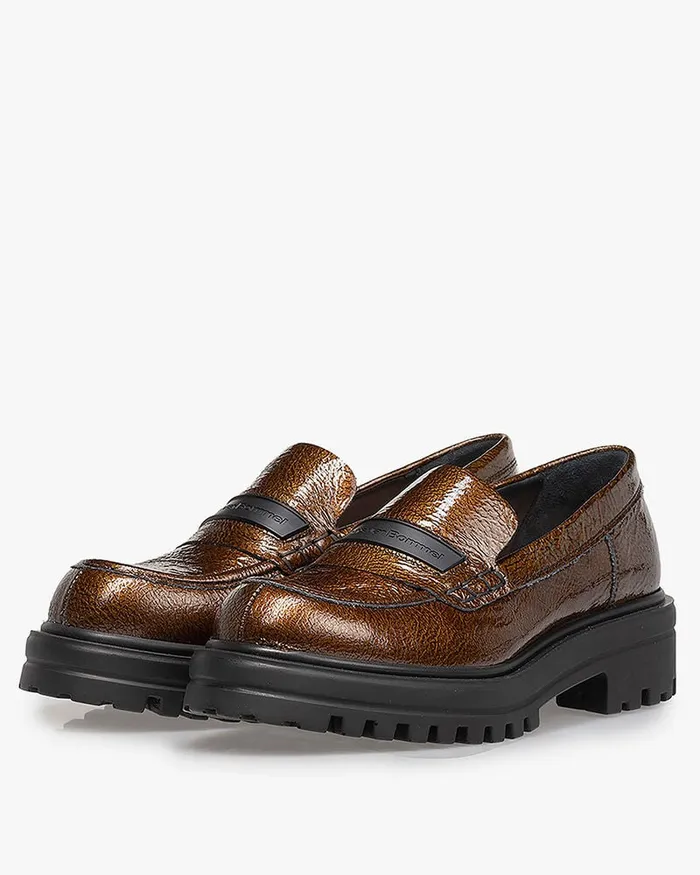 Loafers Women Floris Van Bommel Wonki 0503 Patent Leather