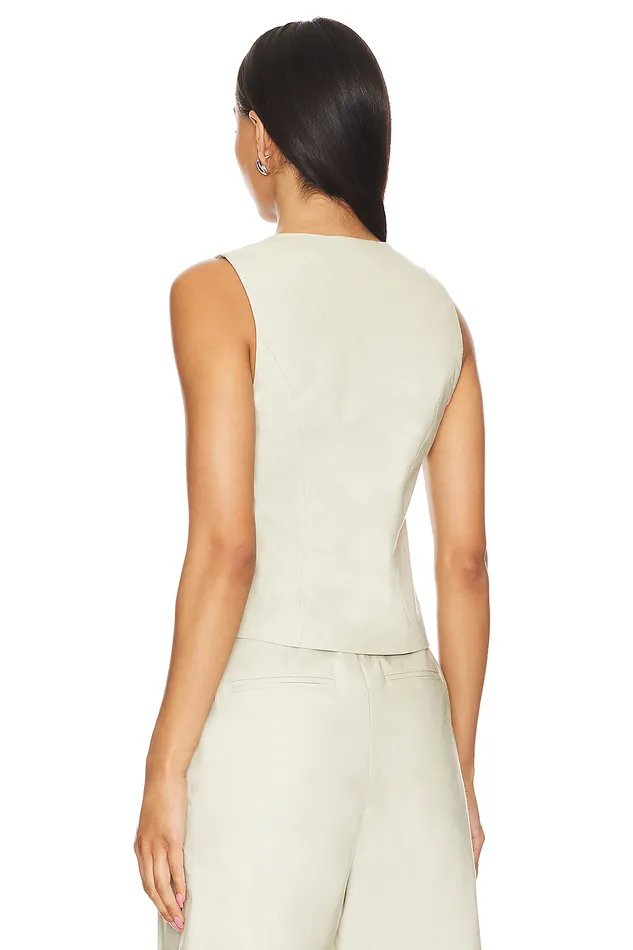Logan Vest Light Tan Women Lovers and Friends Tops Logan Vest Light Tan Women Lovers and Friends Tops