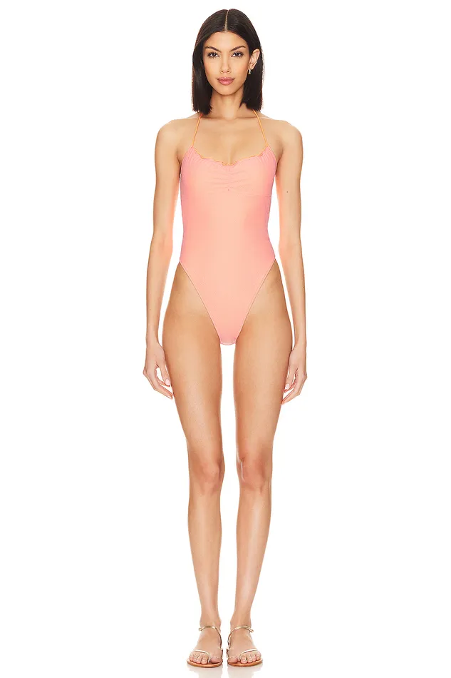 Lovely Day One Piece Orange and Pink Women Lovers and Friends Swimsuits and CoverUps Lovely Day One Piece Orange and Pink Women Lovers and Friends Swimsuits and CoverUps