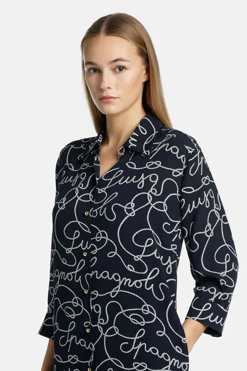 Luisa Spagnoli Portavoce Portavoce Blue Women Dresses and Jumpsuits Luisa Spagnoli Portavoce Portavoce Blue Women Dresses and Jumpsuits
