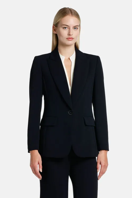 Luisa Spagnoli Verissimo Verissimo Blue Women Jackets and Blazers