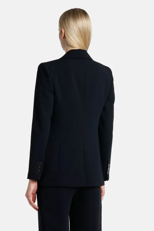 Luisa Spagnoli Verissimo Verissimo Blue Women Jackets and Blazers Luisa Spagnoli Verissimo Verissimo Blue Women Jackets and Blazers