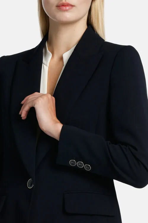 Luisa Spagnoli Verissimo Verissimo Blue Women Jackets and Blazers Luisa Spagnoli Verissimo Verissimo Blue Women Jackets and Blazers