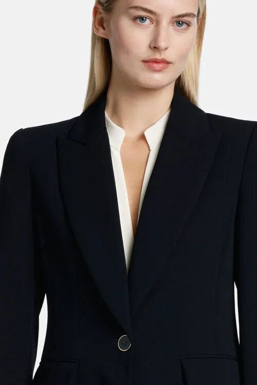 Luisa Spagnoli Verissimo Verissimo Blue Women Jackets and Blazers Luisa Spagnoli Verissimo Verissimo Blue Women Jackets and Blazers
