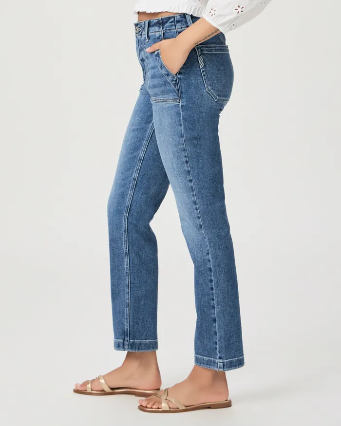 Mayslie Straight Ankle Pant 8211 Rock Show Denim PAIGE Women Mayslie Straight Ankle Pant 8211 Rock Show Denim PAIGE Women
