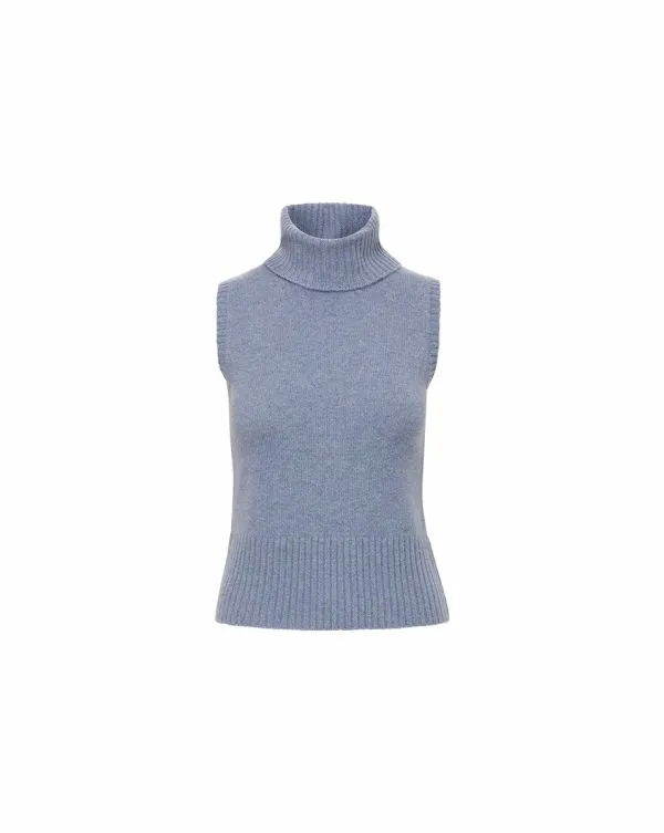 Mazzy Cashmere Turtleneck Smoke Blue Women Veronica Beard Sweaters Mazzy Cashmere Turtleneck Smoke Blue Women Veronica Beard Sweaters