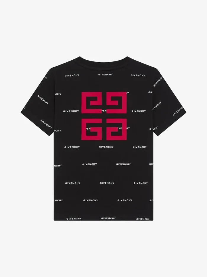 Men Baby 1 Month To 3 Years Givenchy GIVENCHY 4G Tshirt In Cotton Black