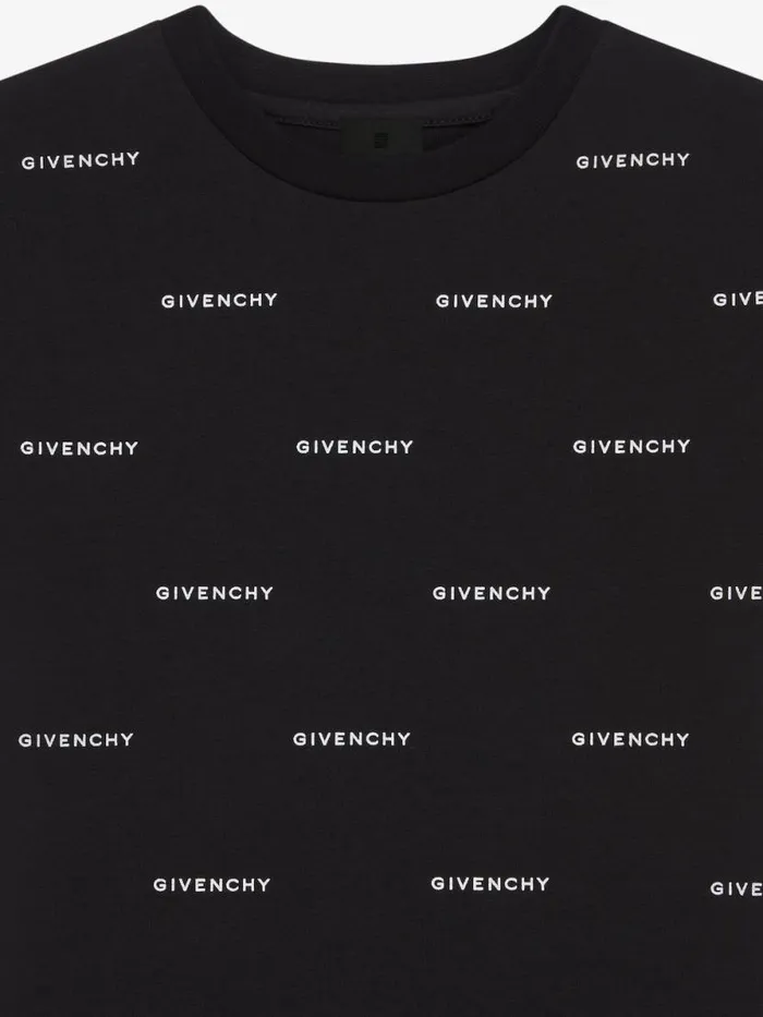 Men Baby 1 Month To 3 Years Givenchy GIVENCHY 4G Tshirt In Cotton Black