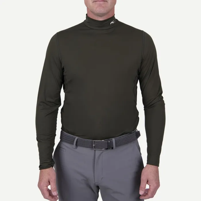 Men Baselayer Turtleneck Dark Olive KJUS Midlayers and Sweaters