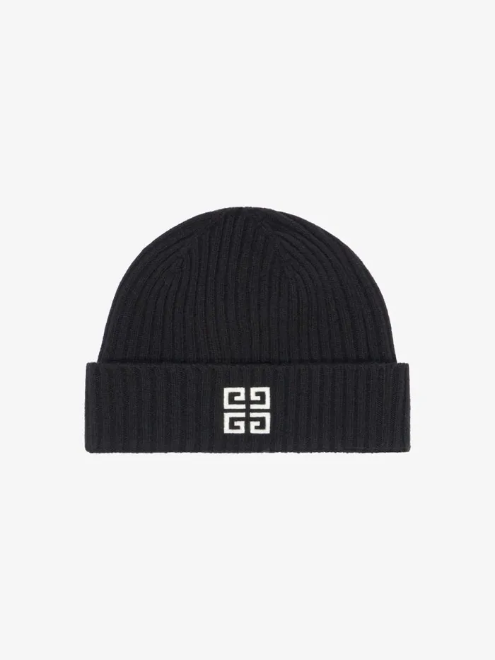 Men Beanies and Caps Givenchy GIVENCHY 4G Beanie In Wool And Cashmere Blackwhite Men Beanies and Caps Givenchy GIVENCHY 4G Beanie In Wool And Cashmere Blackwhite