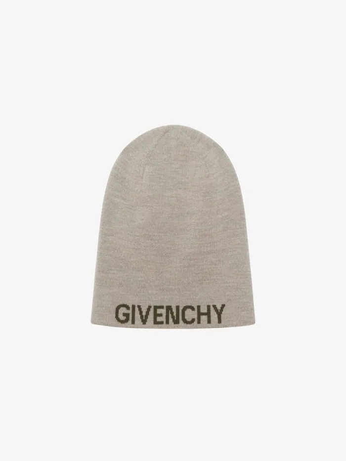 Men Beanies and Caps Givenchy GIVENCHY 4G Double Sided Beanie In Wool Khaki Men Beanies and Caps Givenchy GIVENCHY 4G Double Sided Beanie In Wool Khaki