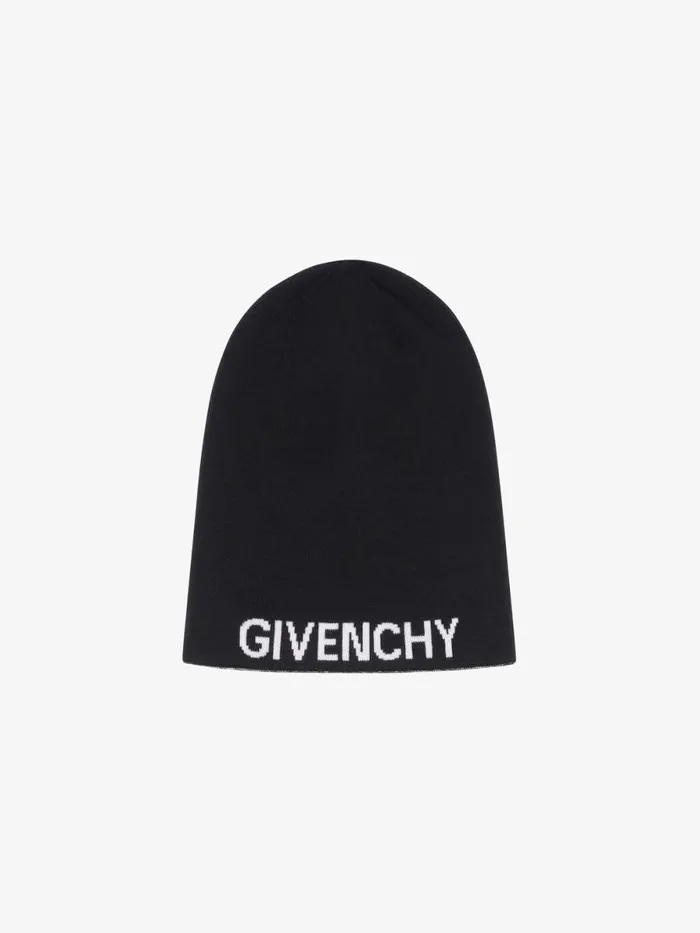 Men Beanies and Caps Givenchy GIVENCHY 4G Double Sided Beanie In Wool White Men Beanies and Caps Givenchy GIVENCHY 4G Double Sided Beanie In Wool White