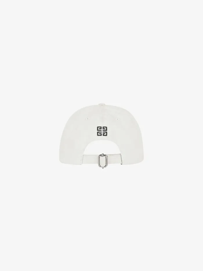 Men Beanies and Caps Givenchy GIVENCHY 4G Embroidered Cap In Cotton White Men Beanies and Caps Givenchy GIVENCHY 4G Embroidered Cap In Cotton White