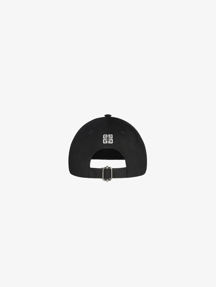 Men Beanies and Caps Givenchy GIVENCHY Embroidered Cap Black