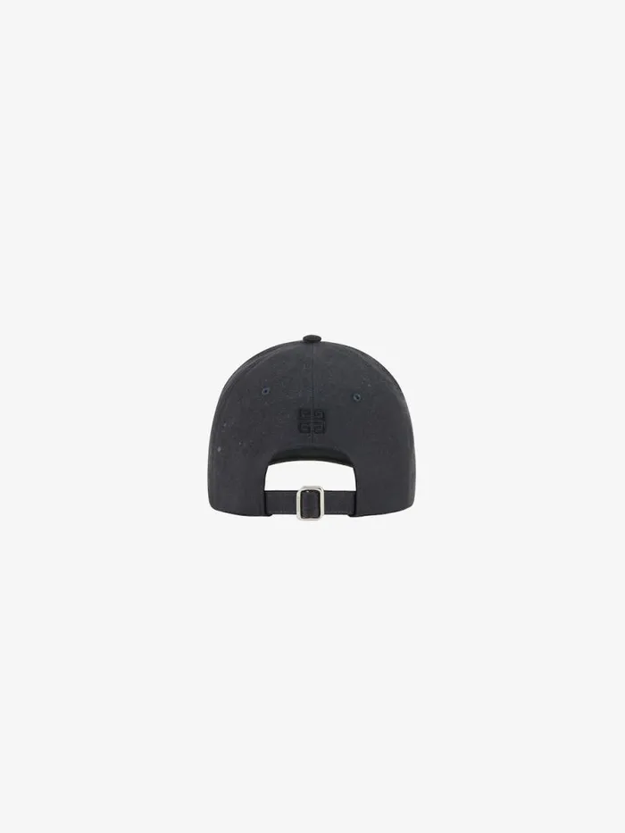 Men Beanies and Caps Givenchy GIVENCHY Embroidered Cap In Cotton Grey Mix Men Beanies and Caps Givenchy GIVENCHY Embroidered Cap In Cotton Grey Mix