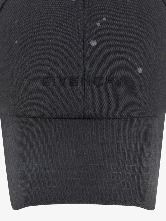 Men Beanies and Caps Givenchy GIVENCHY Embroidered Cap In Cotton Grey Mix Men Beanies and Caps Givenchy GIVENCHY Embroidered Cap In Cotton Grey Mix