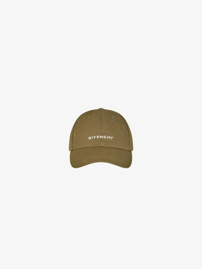 Men Beanies and Caps Givenchy GIVENCHY Embroidered Cap In Rip And Repair Cotton Dark Khaki Men Beanies and Caps Givenchy GIVENCHY Embroidered Cap In Rip And Repair Cotton Dark Khaki