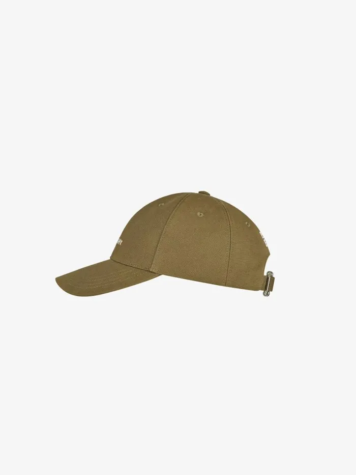 Men Beanies and Caps Givenchy GIVENCHY Embroidered Cap In Rip And Repair Cotton Dark Khaki Men Beanies and Caps Givenchy GIVENCHY Embroidered Cap In Rip And Repair Cotton Dark Khaki