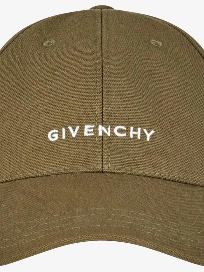 Men Beanies and Caps Givenchy GIVENCHY Embroidered Cap In Rip And Repair Cotton Dark Khaki Men Beanies and Caps Givenchy GIVENCHY Embroidered Cap In Rip And Repair Cotton Dark Khaki